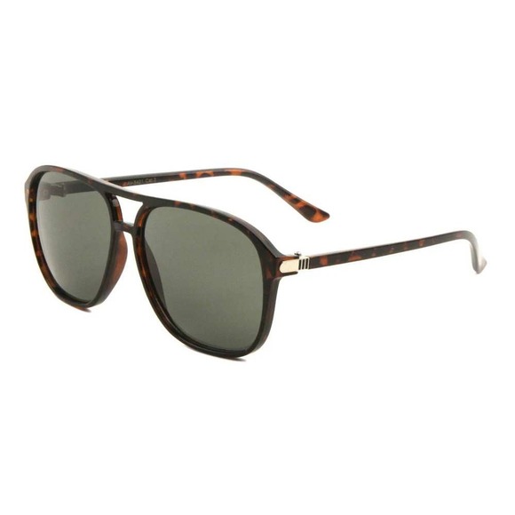 Sunglasses Tortoise Shell Frame‎ Pilot Style Driving Glasses Retro Lentes Gafas - Picture 1 of 5